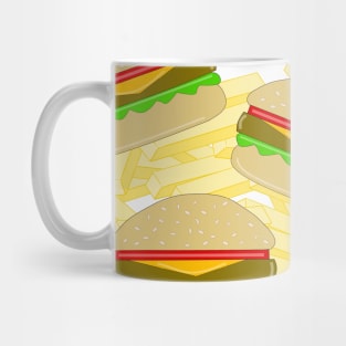 CHEESEBURGERS With Fries Mug